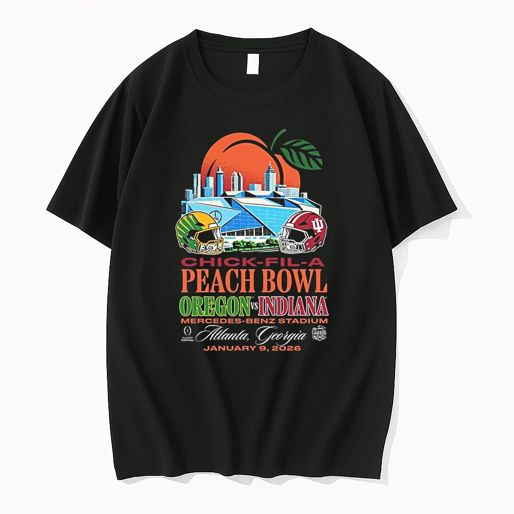Indiana Hoosiers Peach Bowl Mercedes Benz Stadium Matchup Jan 9 2026 Shirts