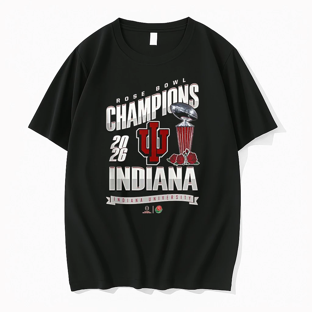 Indiana Hoosiers Rose Bowl Champions Trophy 2026 Shirts