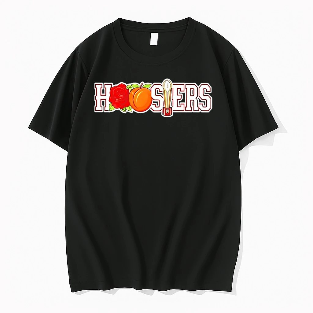 Indiana Hoosiers Rose Peach And College Football Trophy Shirts