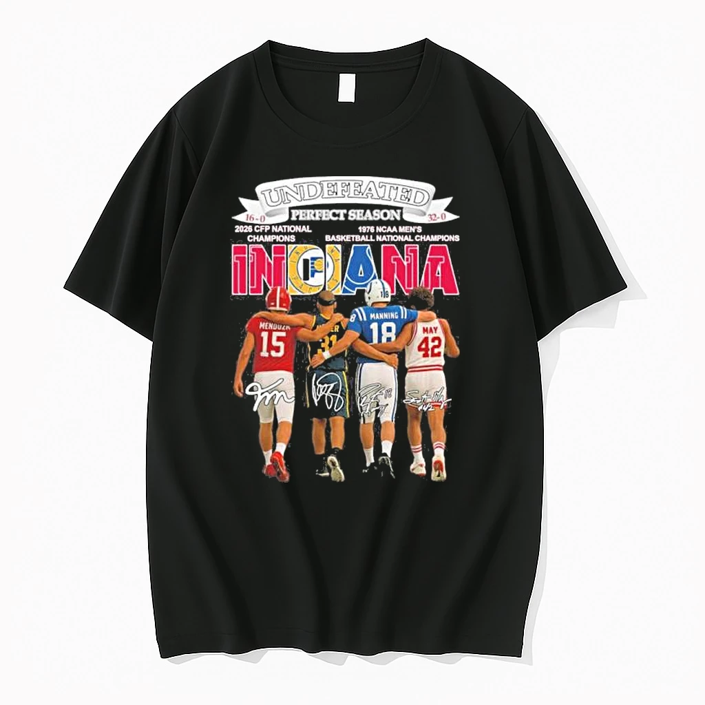 Indiana Hoosiers Sports Teams Undefeated Perfect Season Shirts