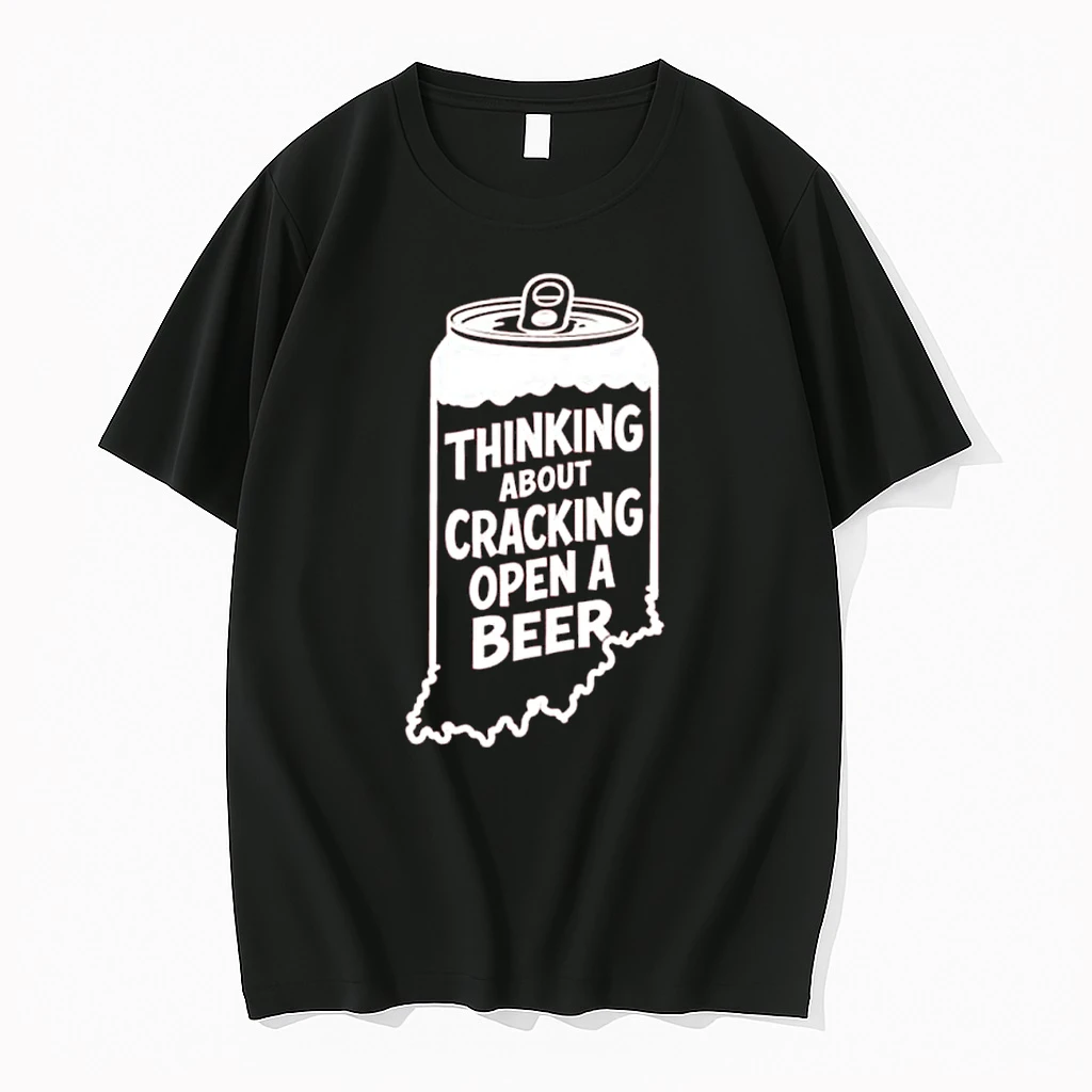 Indiana Hoosiers Thinking About Cracking Open A Beer Shirts