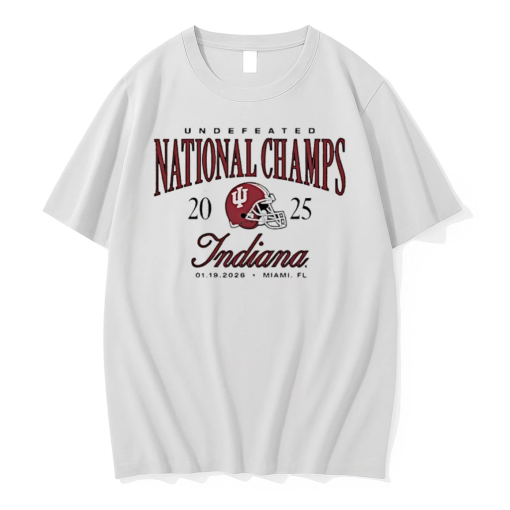 Indiana Hoosiers Undefeated 2025 Cfp National Champions Helmet Shirts