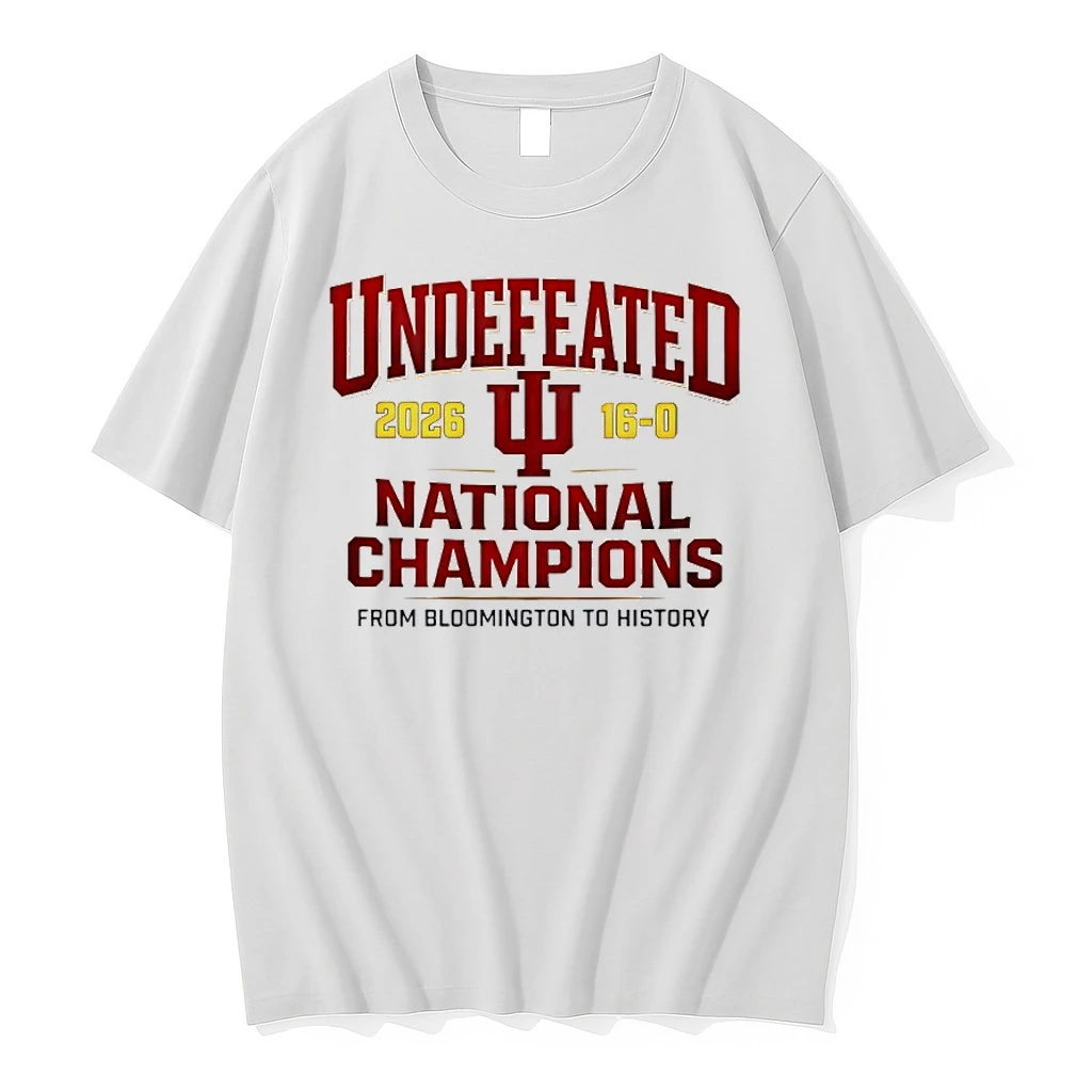 Indiana Hoosiers Undefeated 2026 National Champions The Burning Trident Shirts
