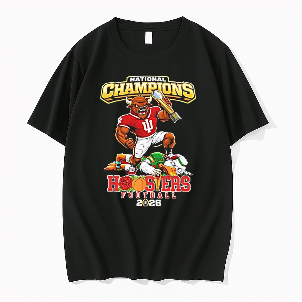 Indiana Hoosiers Beat Miami Hurricanes Won The 2026 National Champions Mascot Shirts