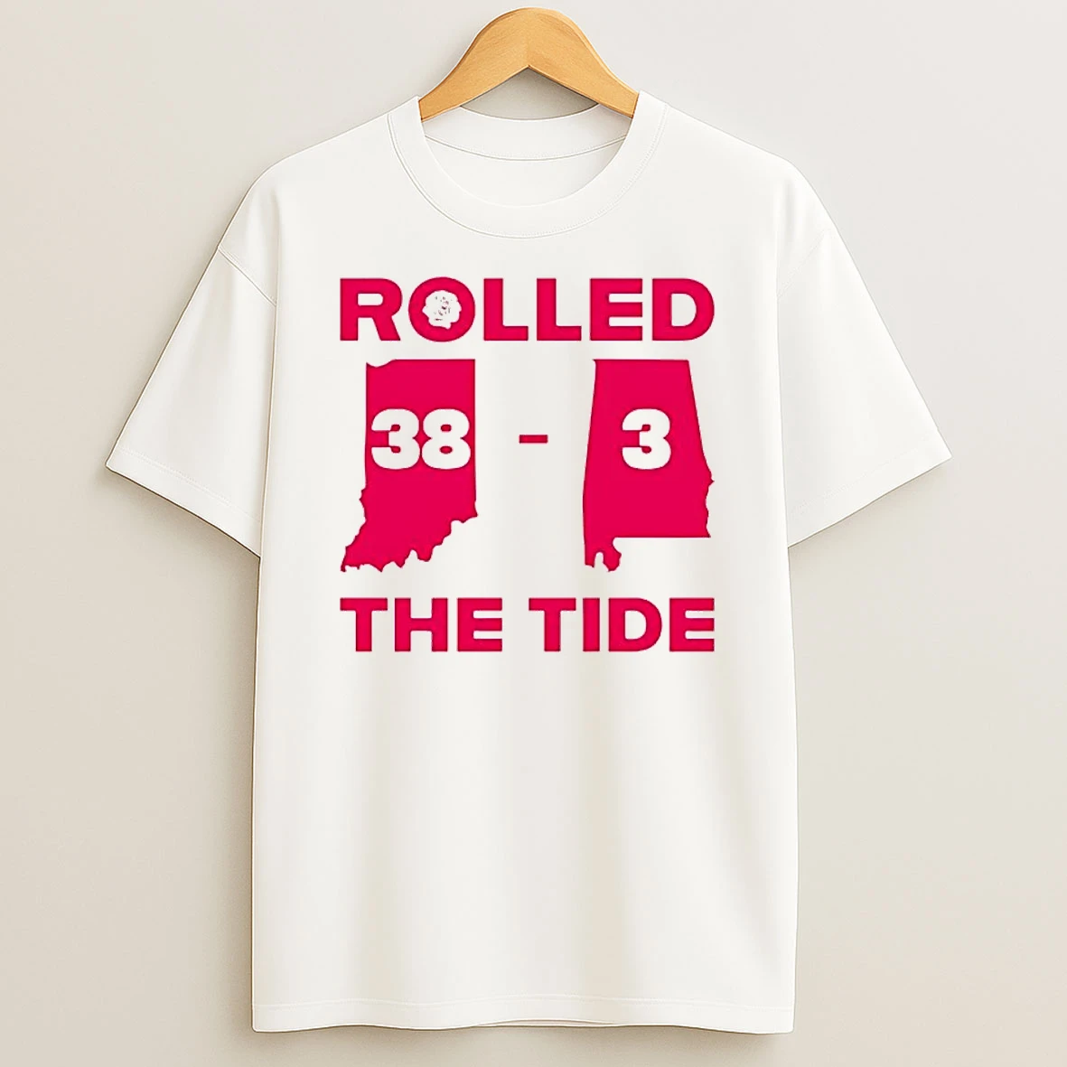 Indiana Hoosiers Rolled The Tide 38 3 Score Shirts