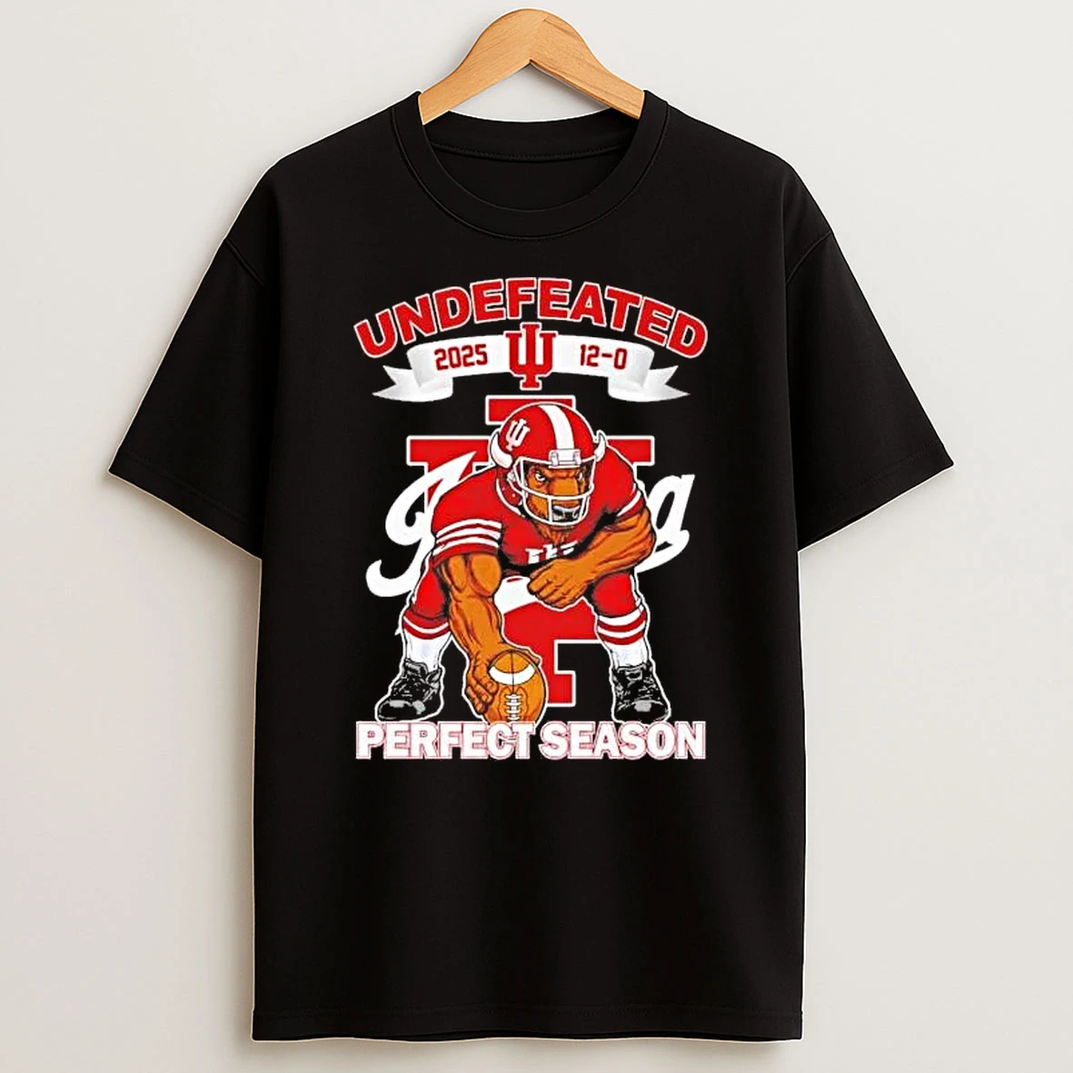 Indiana Hoosiers Undefeated 2025 Perfect Season Mascot Shirts
