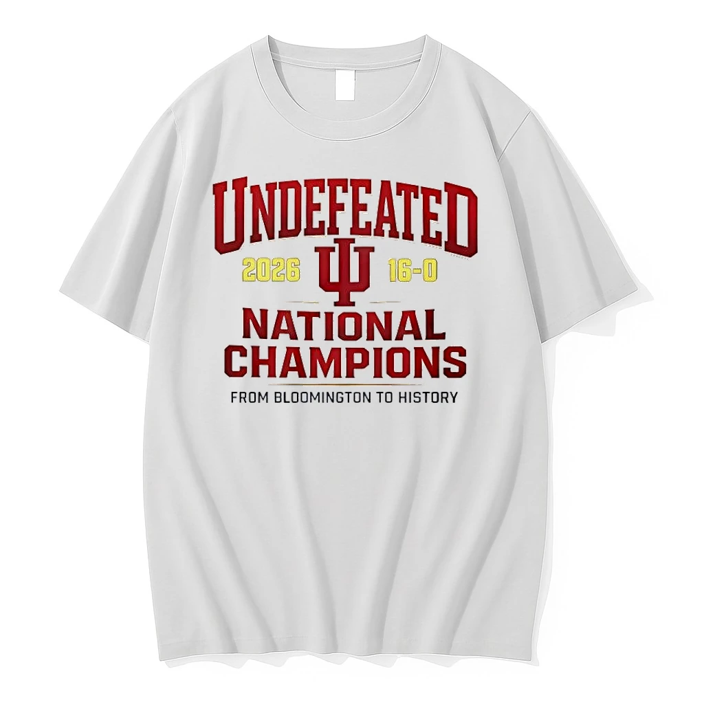 Indiana Hoosiers Undefeated 2026 National Champions From Bloomington To History Shirts