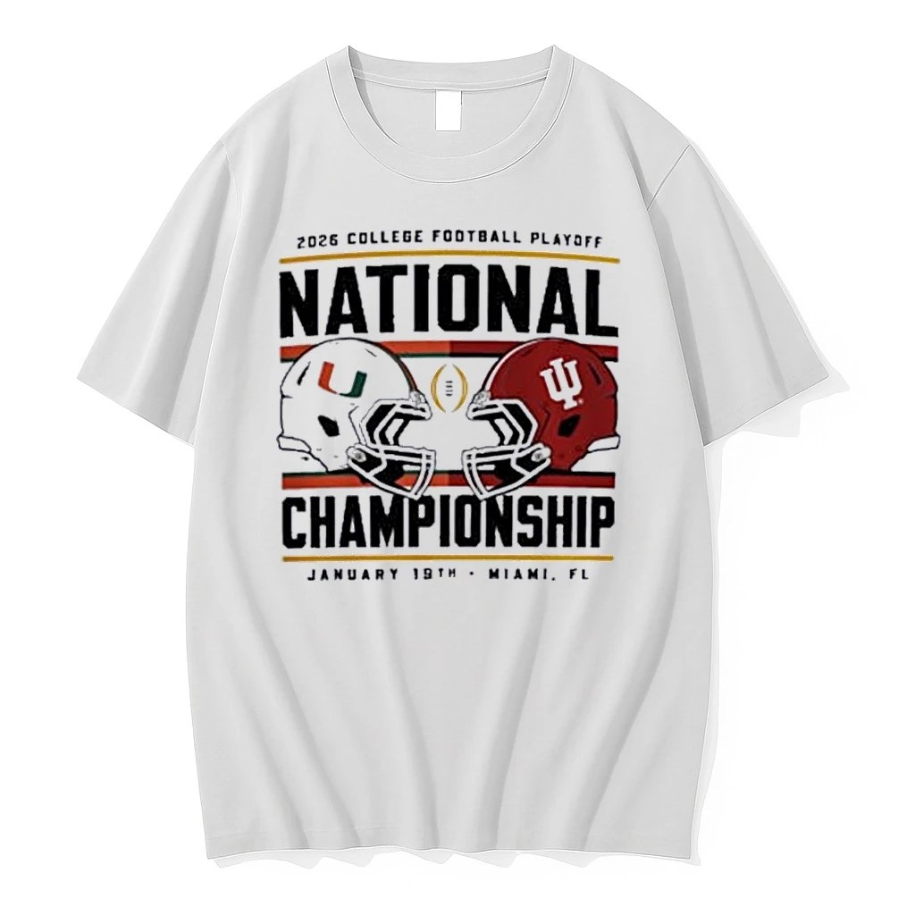 Indiana Hoosiers Vs Miami Hurricanes College Football Playoff Championship Helmet Shirts