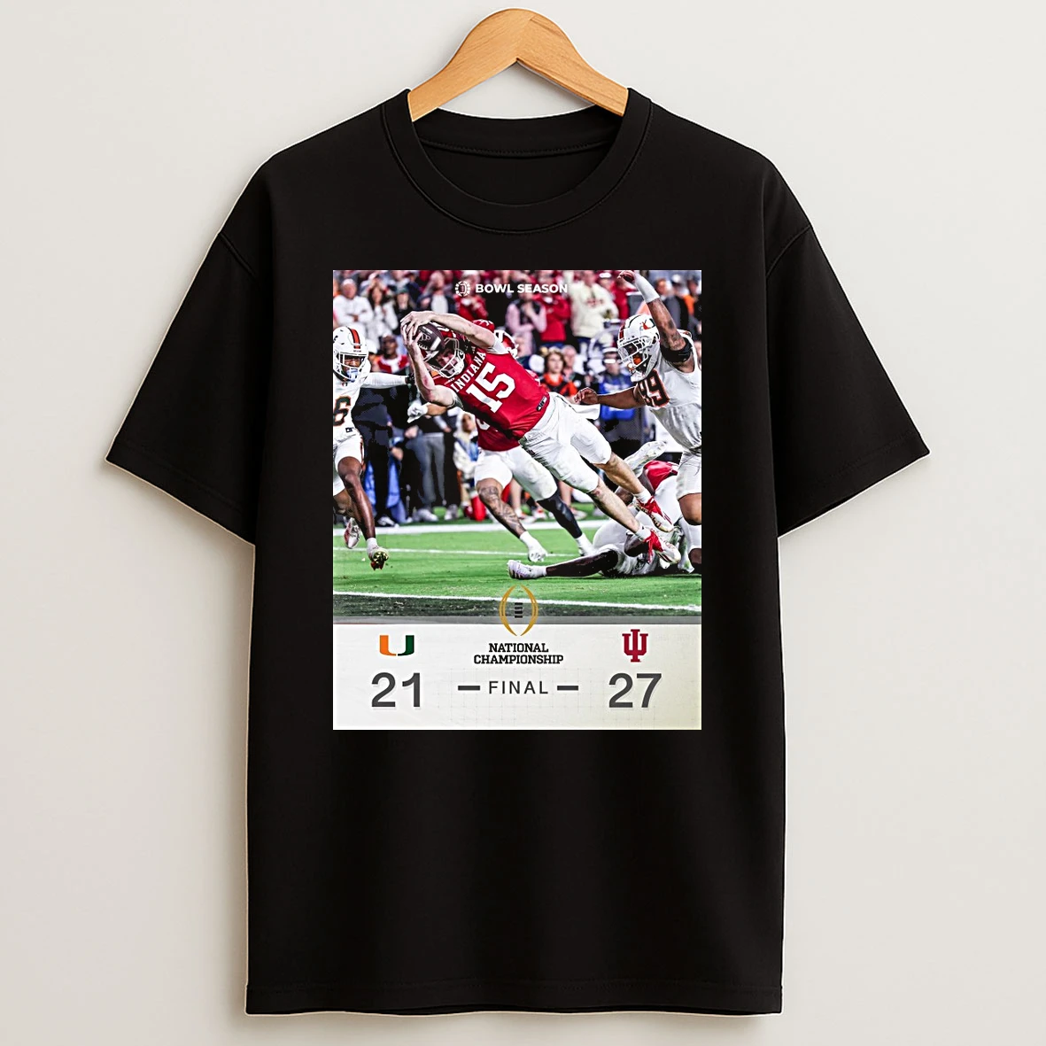 Indiana Hoosiers Vs Miami Hurricanes Final 27 21 Bowl Season Shirts