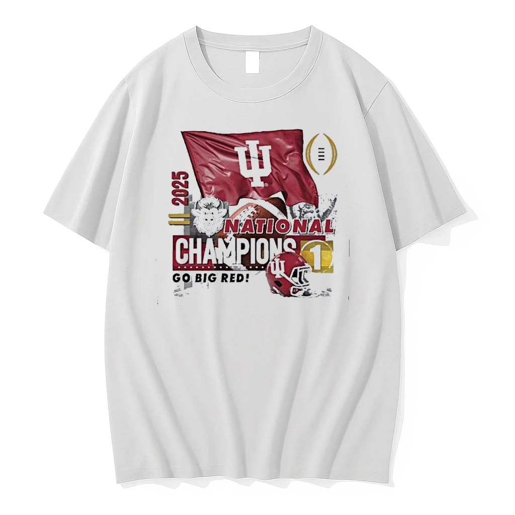 Indiana University Hoosiers Football 2025 National Champions Go Big Red Shirts