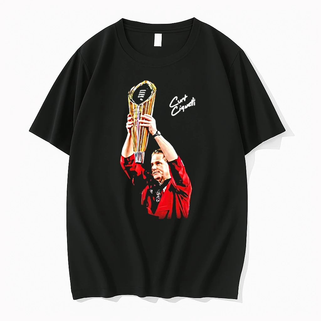 Indiana Coach Curt Cignetti Google Me Trophy Signature Shirts