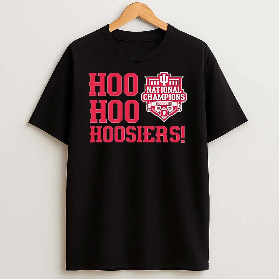 Indiana Football 2025 Cfp National Champions Hoo Hoo Hoosiers Shirts