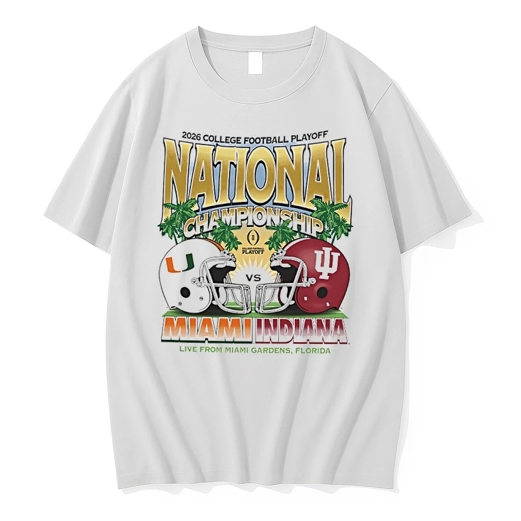 Indiana Vs Miami 2026 Cfp National Championship Head To Head Shirts