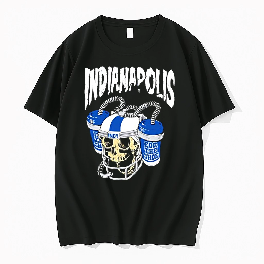 Indianapolis Skull For The Shoe Shirts