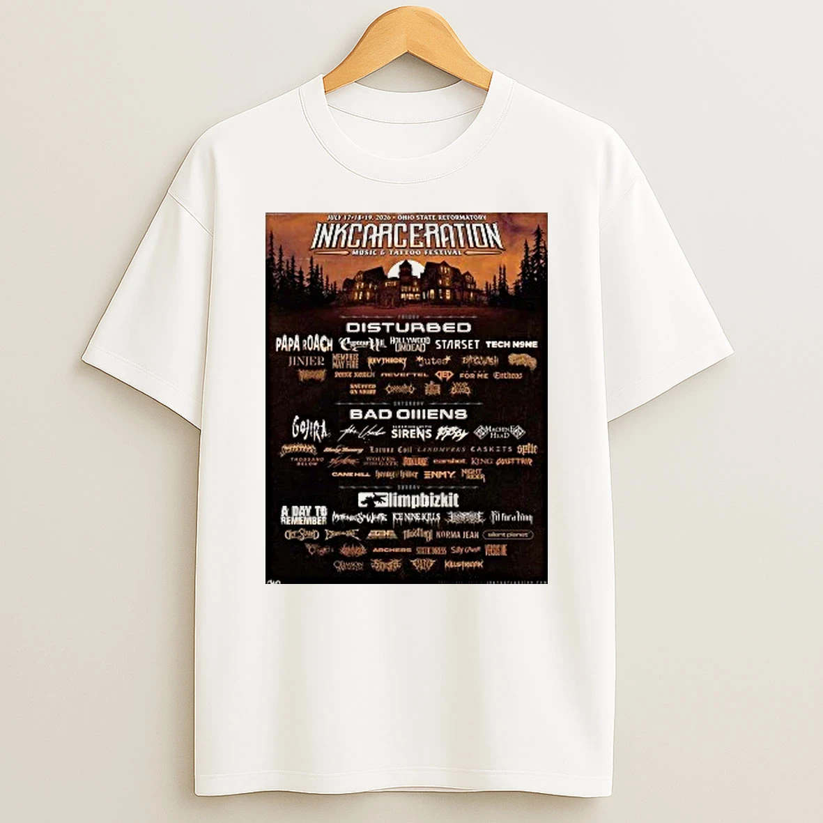 Inkcarceration Music And Tattoo Festival 2026 Full Lineup In Mansfield Ohio Shirts