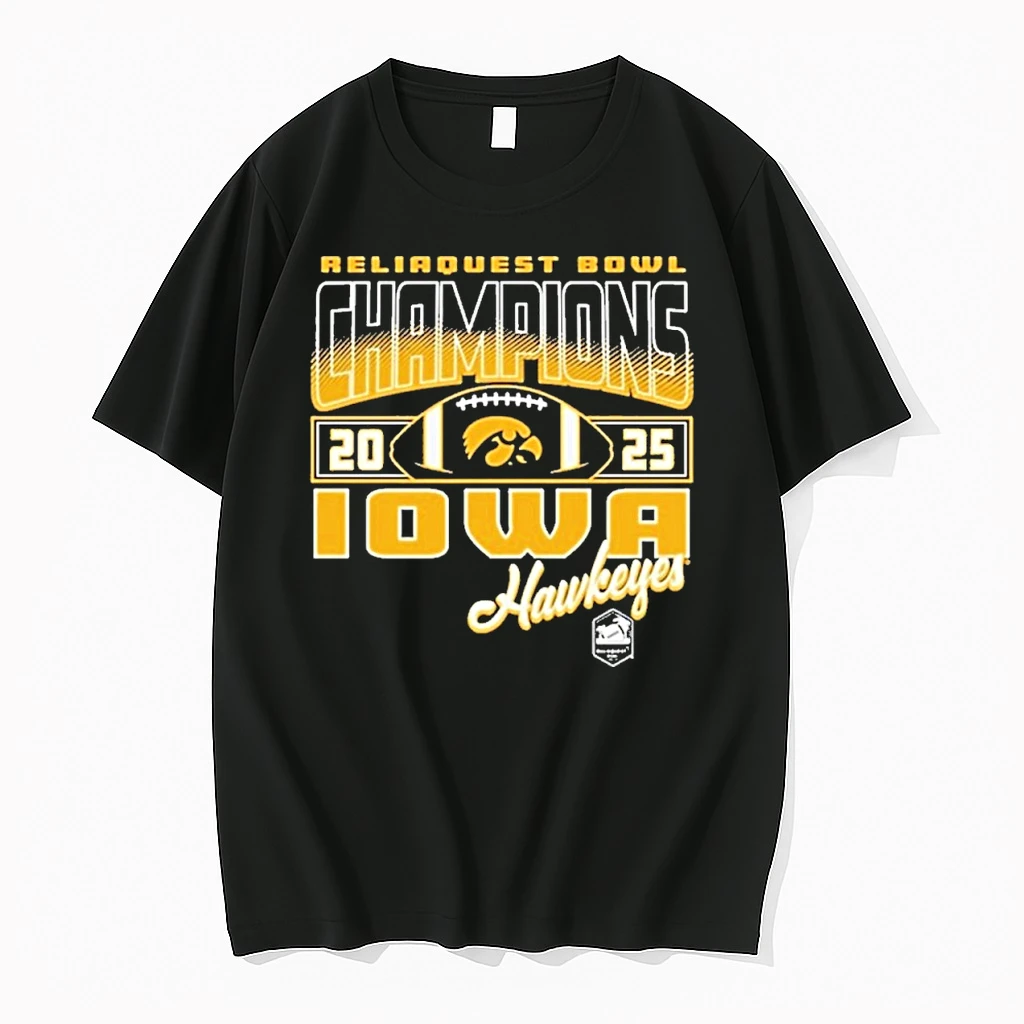 Iowa Hawkeyes 2025 Reliaquest Bowl Champions Shirts