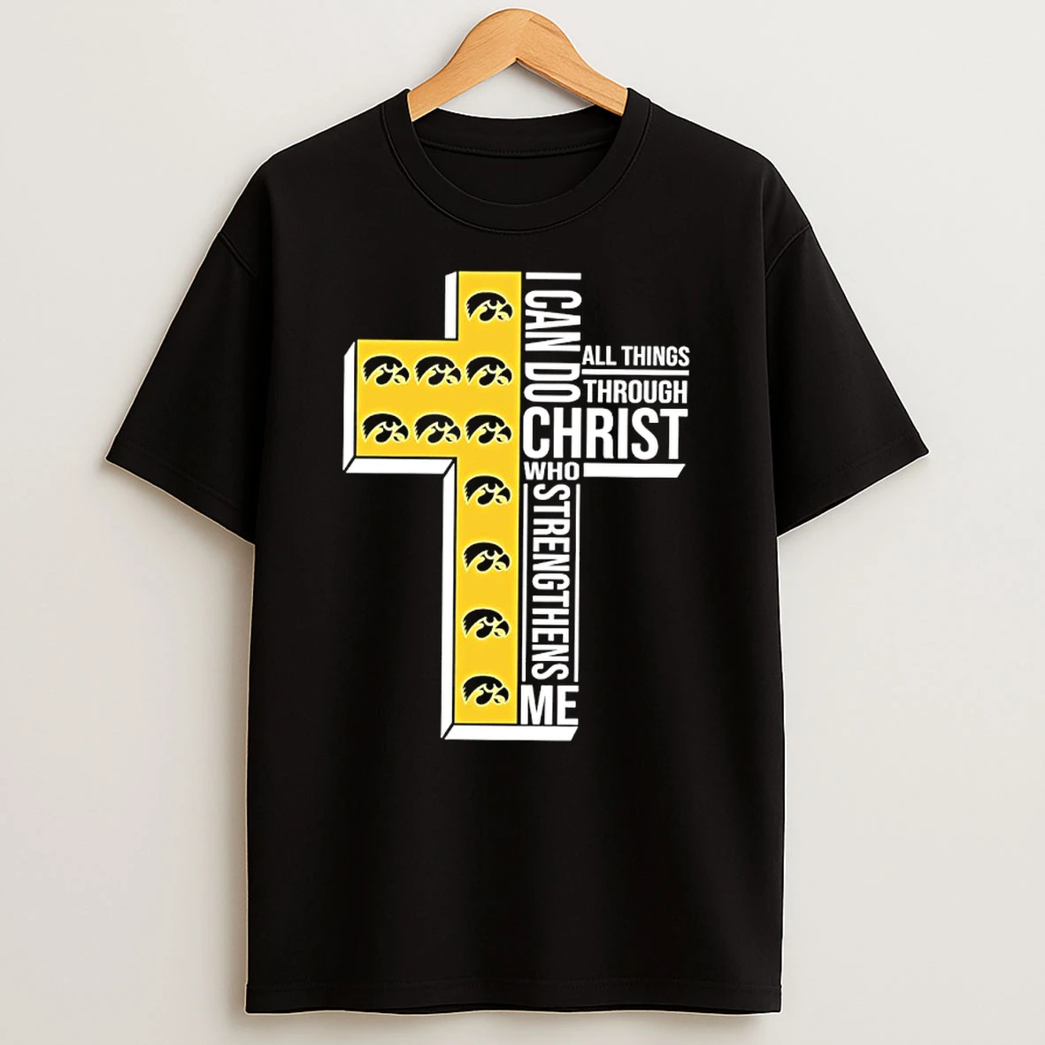 Iowa Hawkeyes Womens Basketball I Can All Things Do Through Christ Who Strengthens Me Shirts