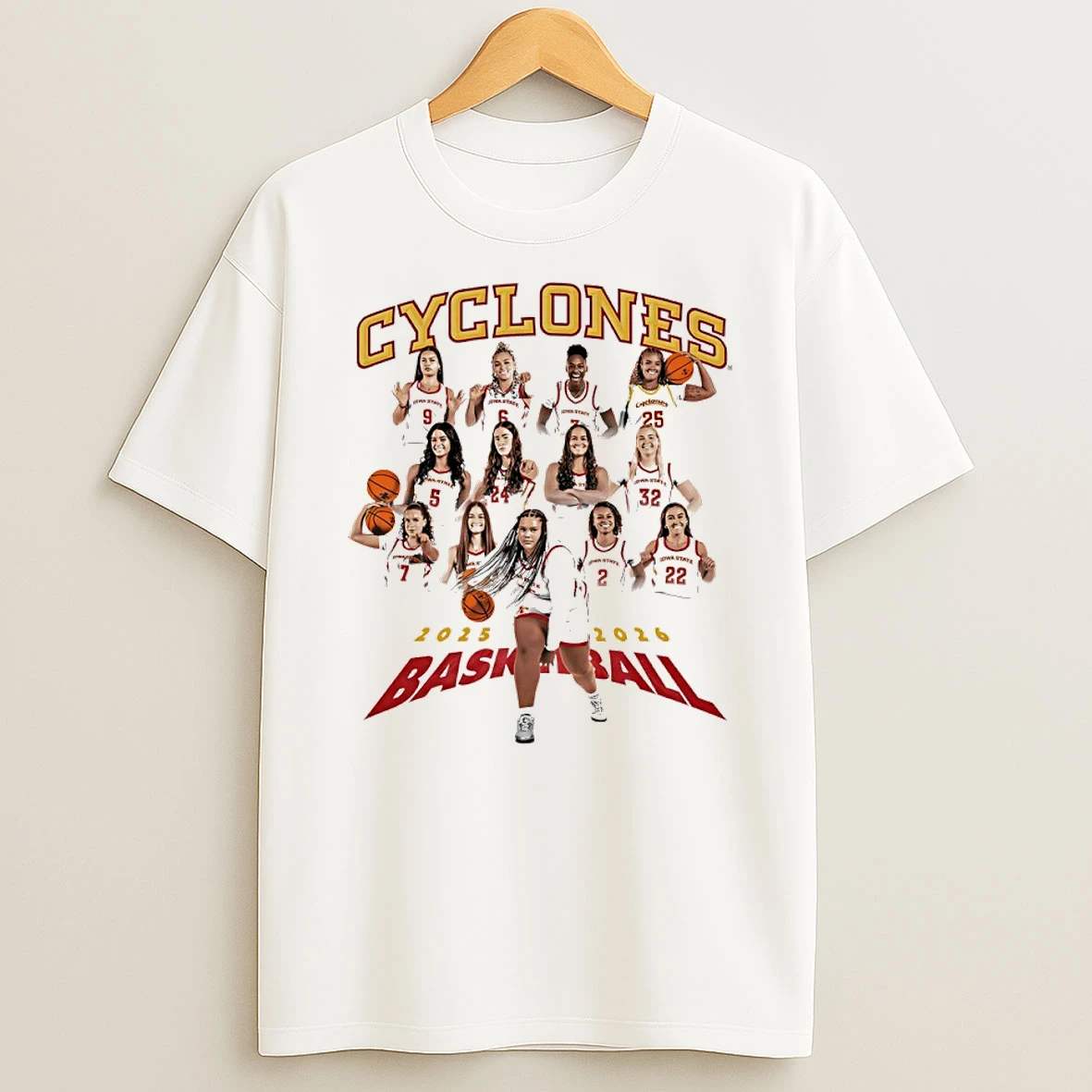 Iowa State Womens Basketball 2025 2026 All Team Graphic Shirts