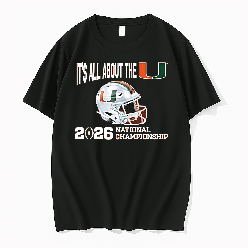 Its All About The U Miami Hurricanes 2026 National Championship Helmet Shirts