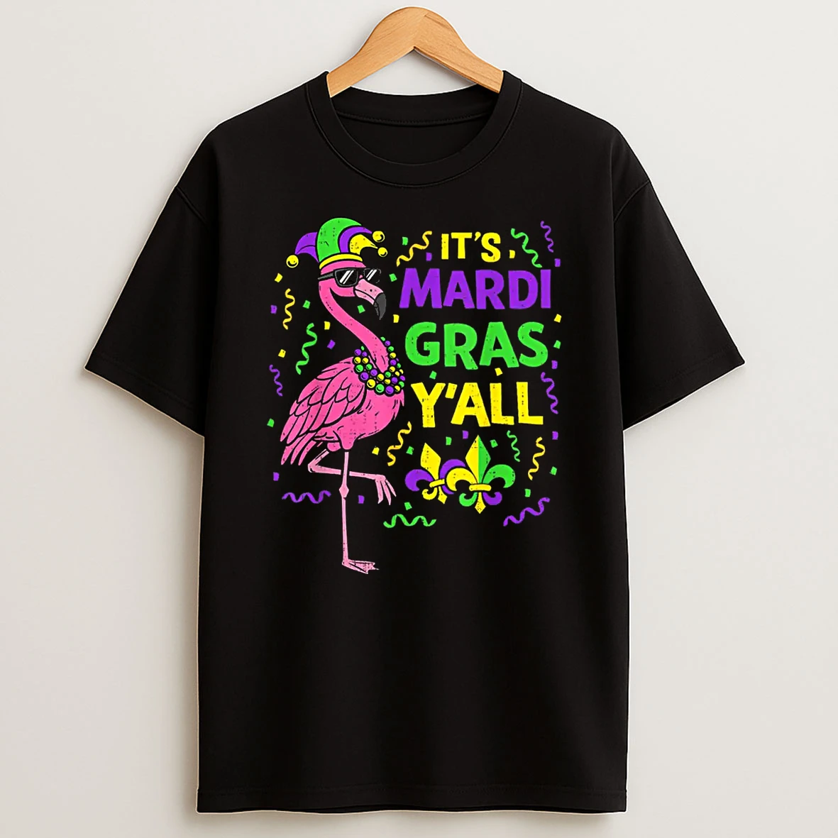 Its Mardi Gras Yall Flamingo Carnival Festival Shirts