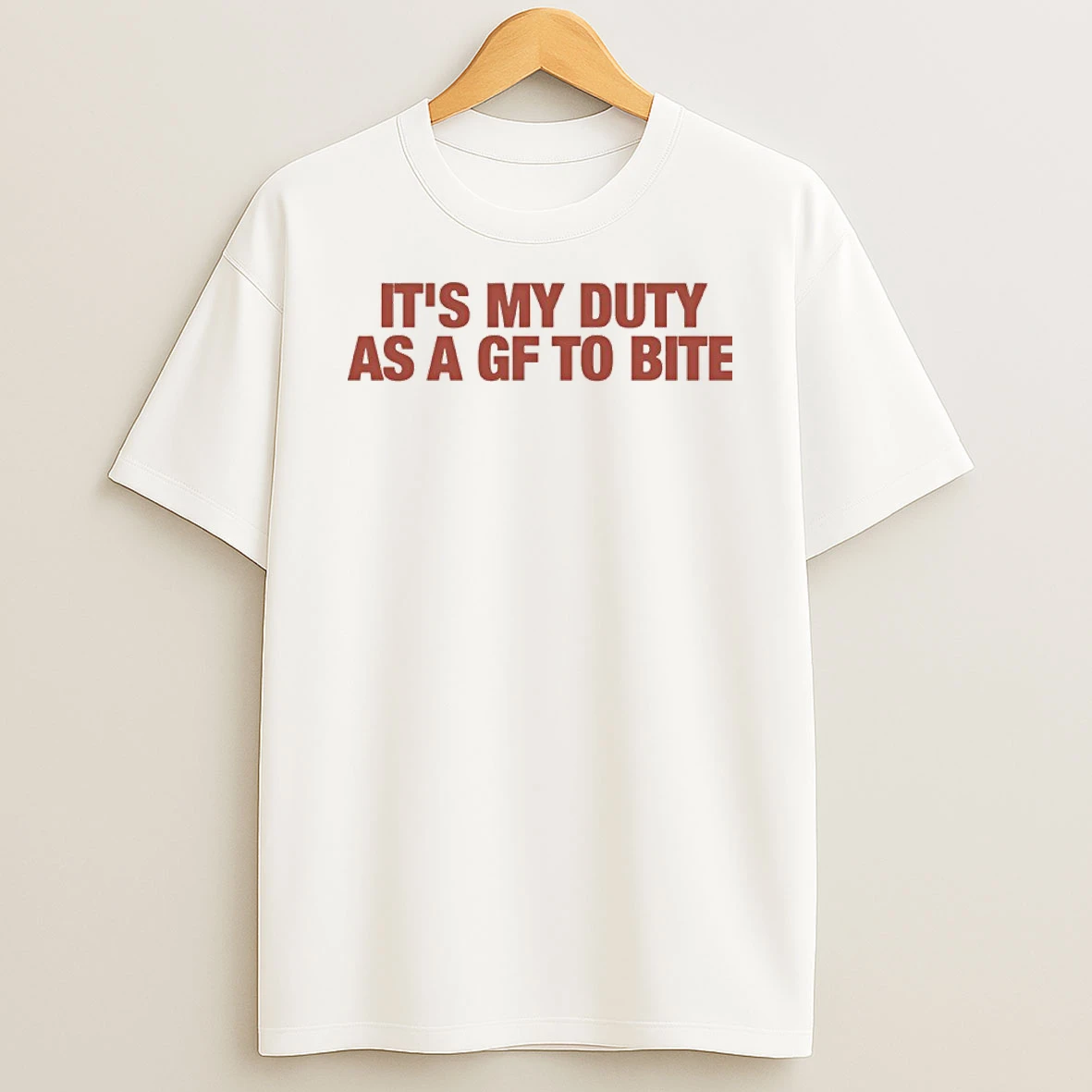 Its My Duty As A Gf To Bite Shirts