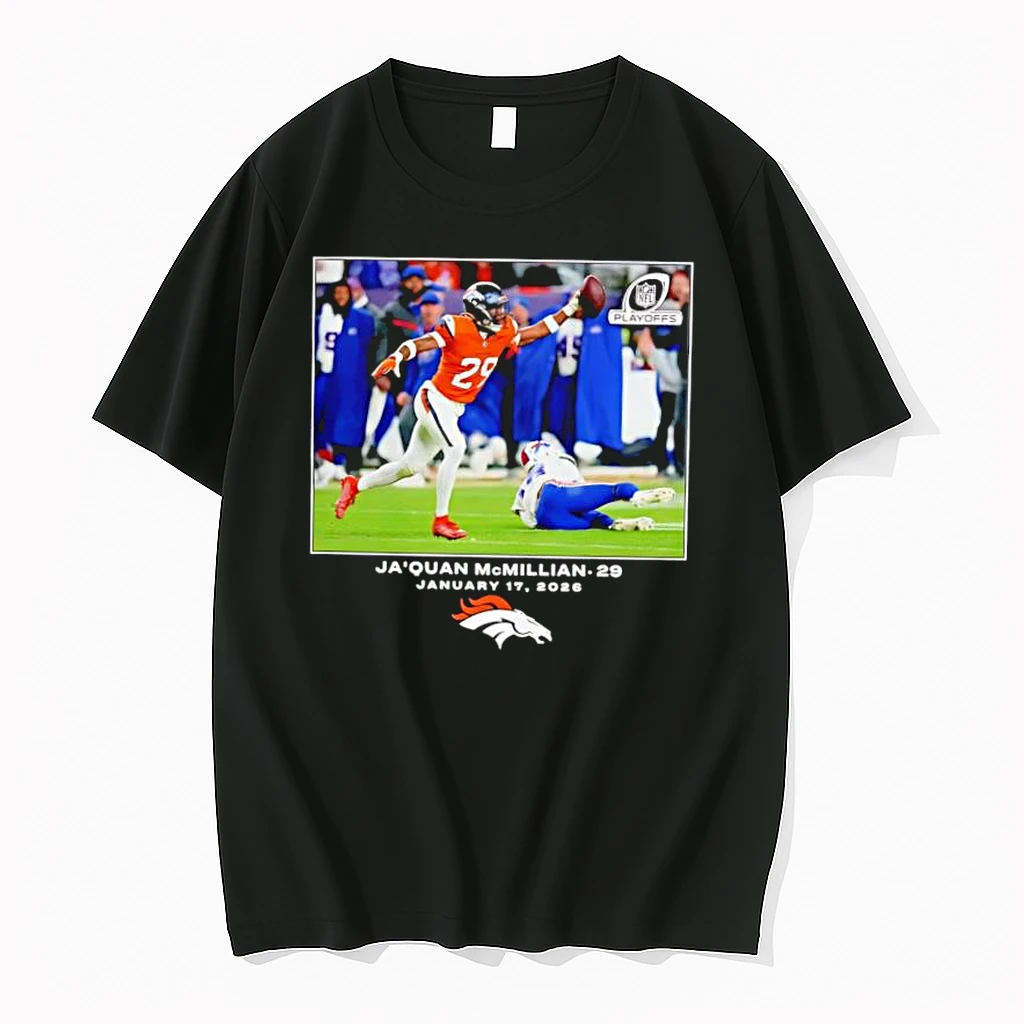 Jaquan Mcmillian Black Denver Broncos Nfl Flash Features Shirts