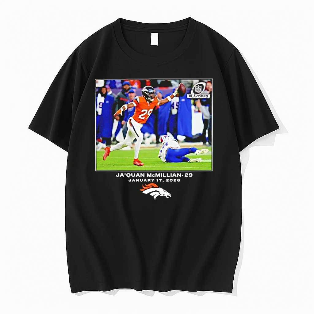 Jaquan Mcmillian Denver Broncos 2026 Nfl Playoffs Moment Shirts
