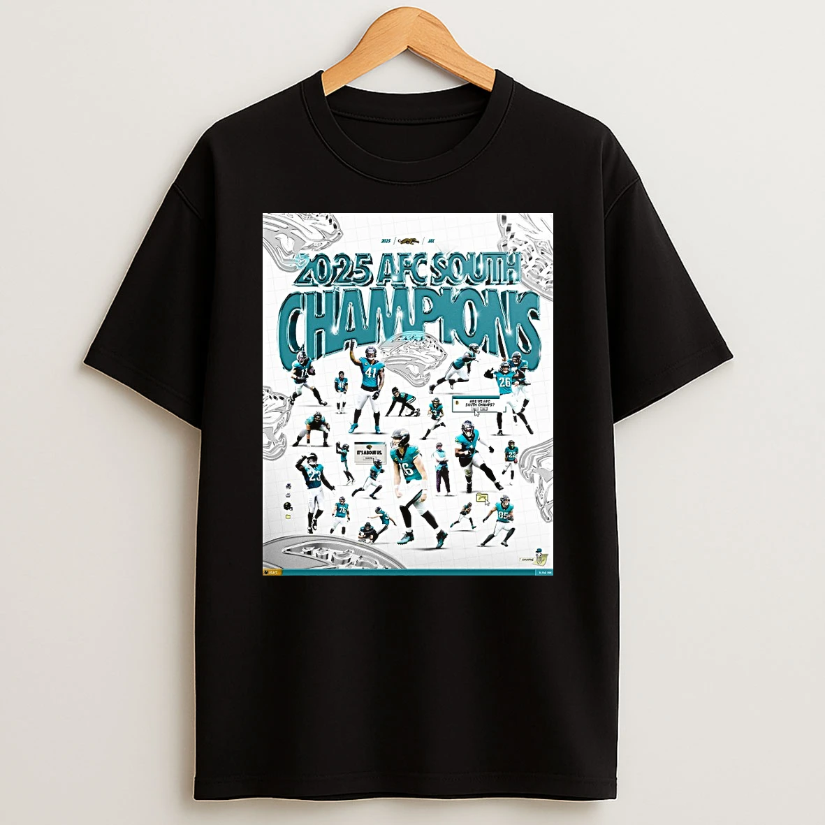 Jacksonville Jaguars 2025 Afc South Champions Its About Us Shirts