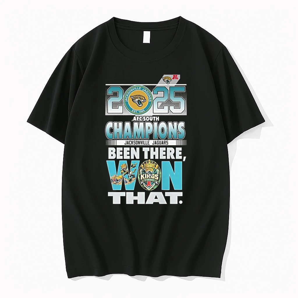 Jacksonville Jaguars 2025 Afc South Division Champions Been There Won That Kings Of The South Shirts