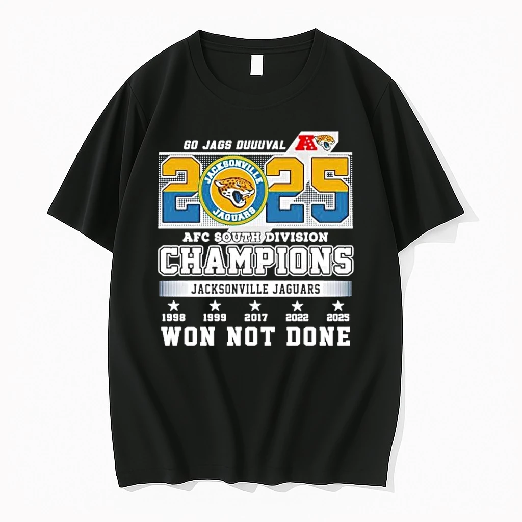 Jacksonville Jaguars 2025 Afc South Champions Won Not Done Shirts