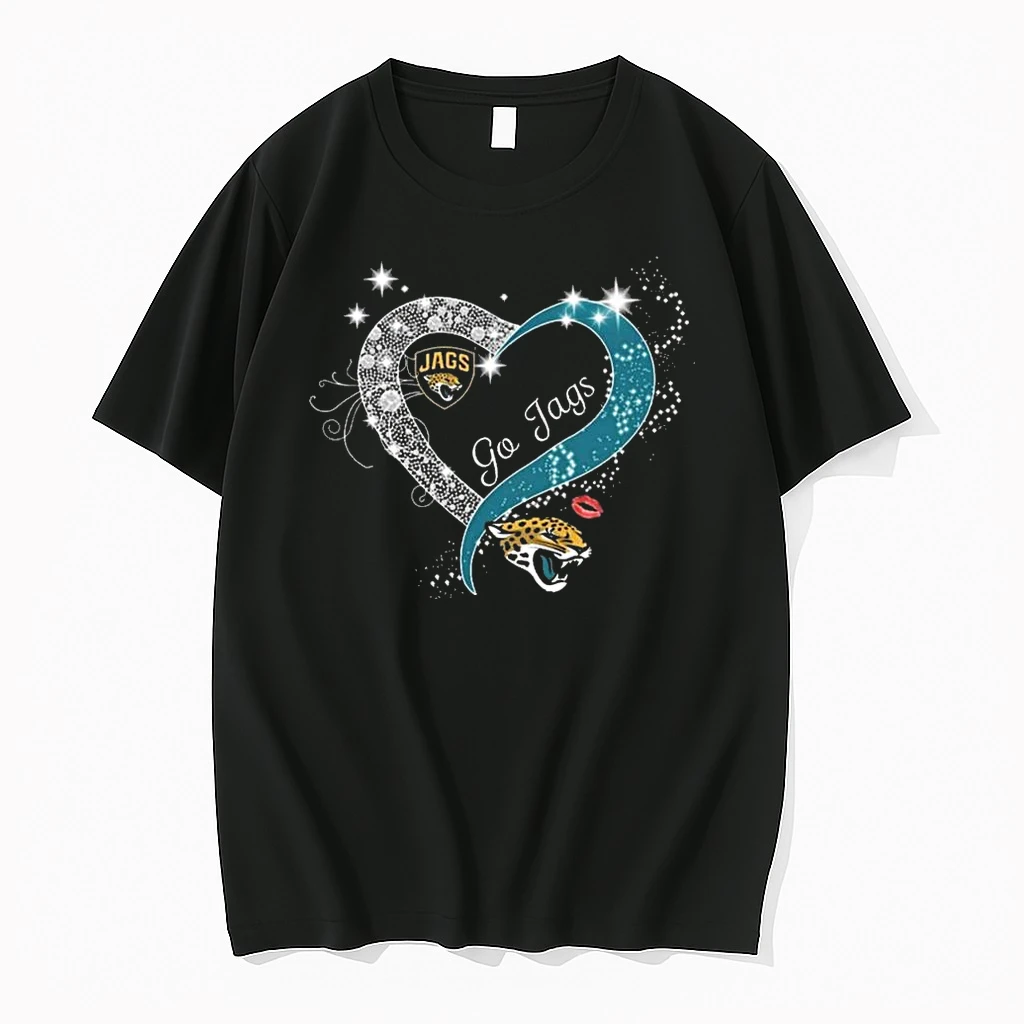 Jacksonville Jaguars Diamond Heart Go Jags 2026 Shirts