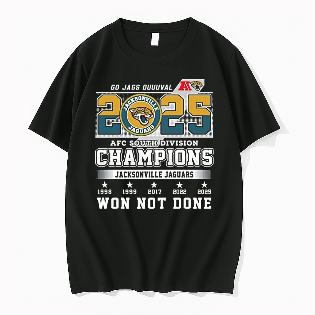 Jacksonville Jaguars Go Jags Duuuval Afc South Division Champions Won Not Done 2025 Shirts
