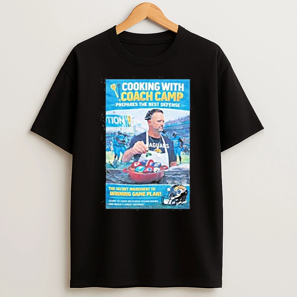 Jaguars Antonio Johnson Cooking With Coach Camp Shirts