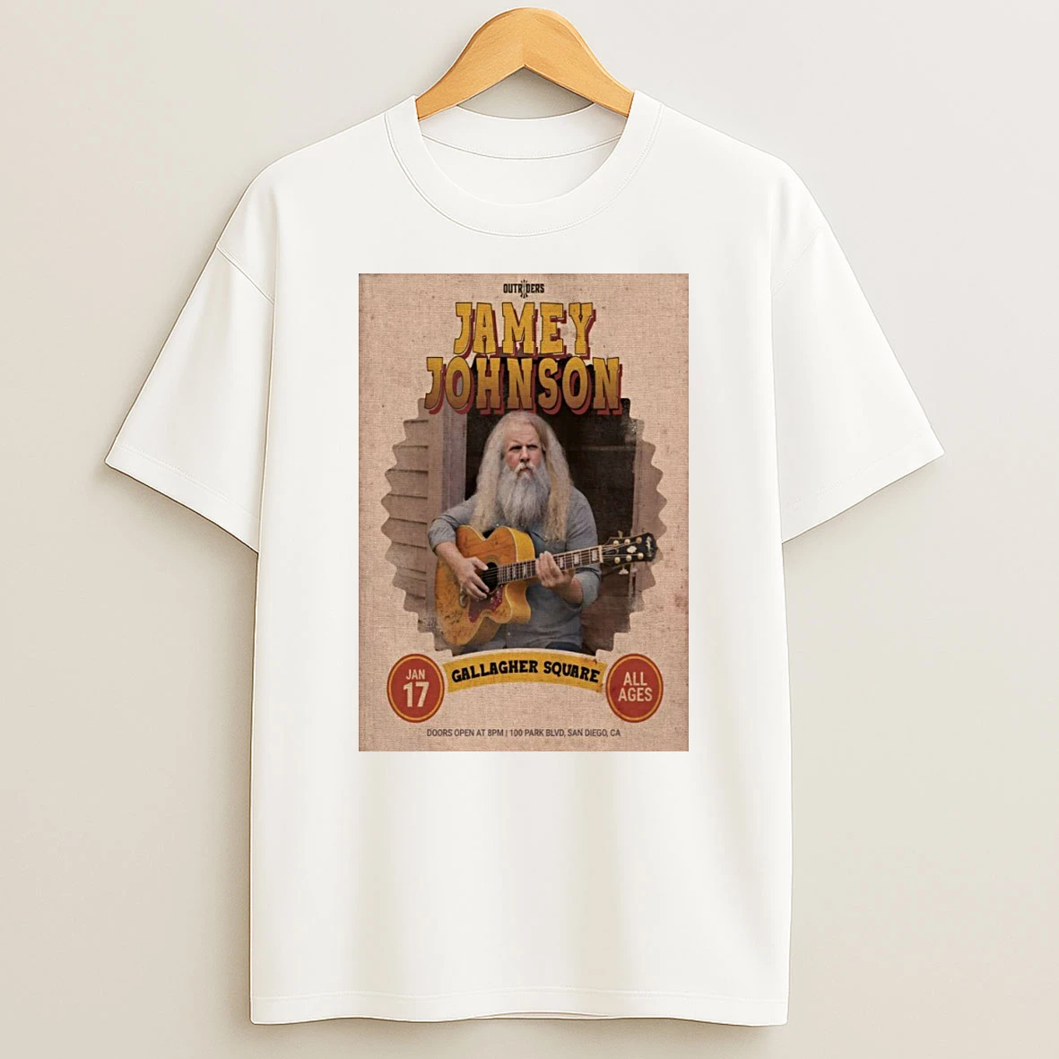 Jamey Johnson San Diego Ca 1 17 2026 Shirts