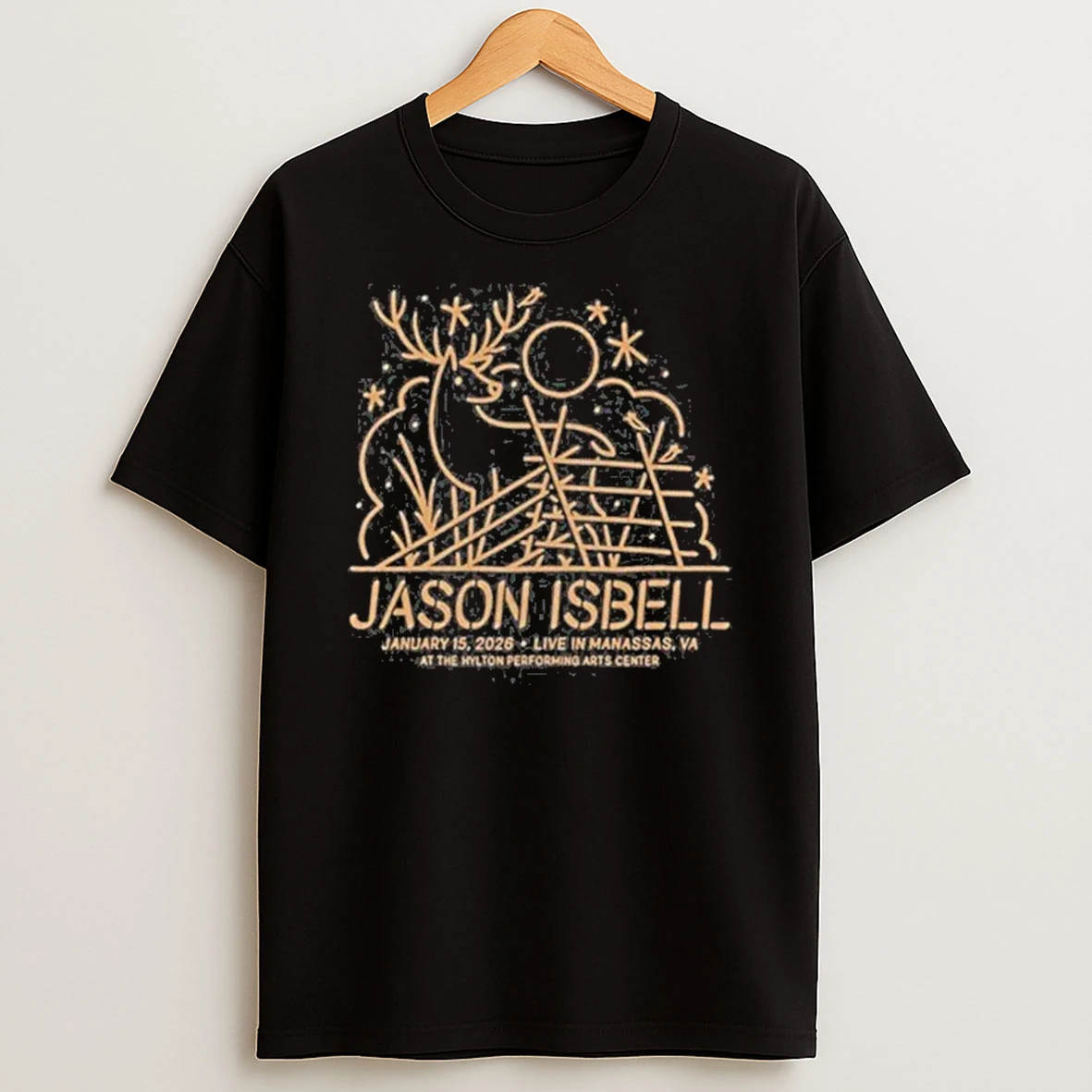 Jason Isbell 1 15 2026 Live In Manassas Va At The Hylton Performing Arts Center Shirts