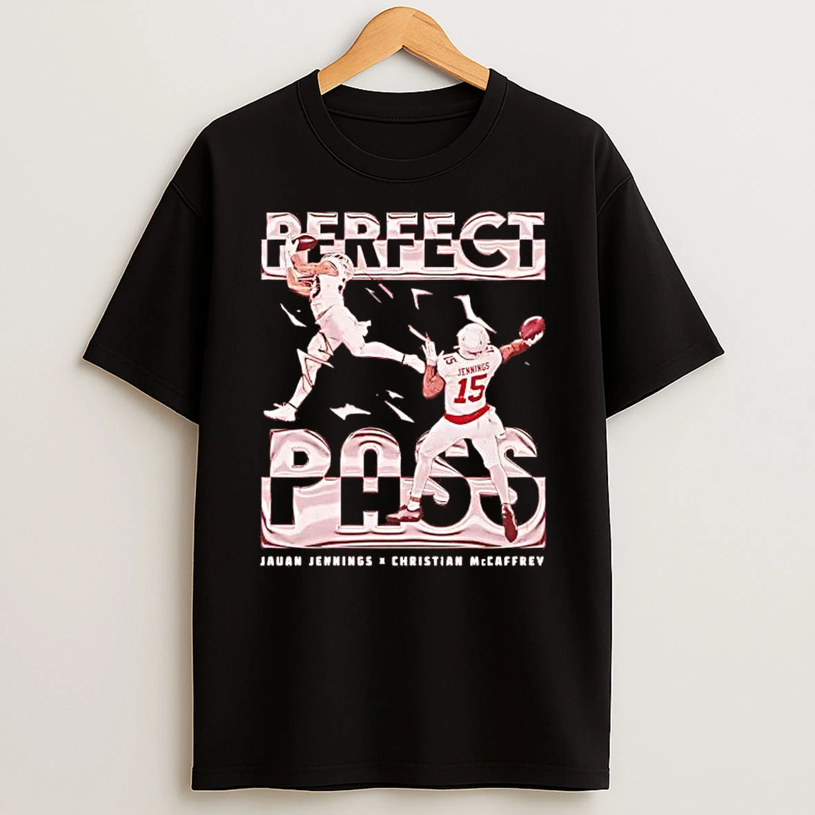 Jauan Jennings And Christian Mccaffrey Perfect Pass San Francisco Shirts
