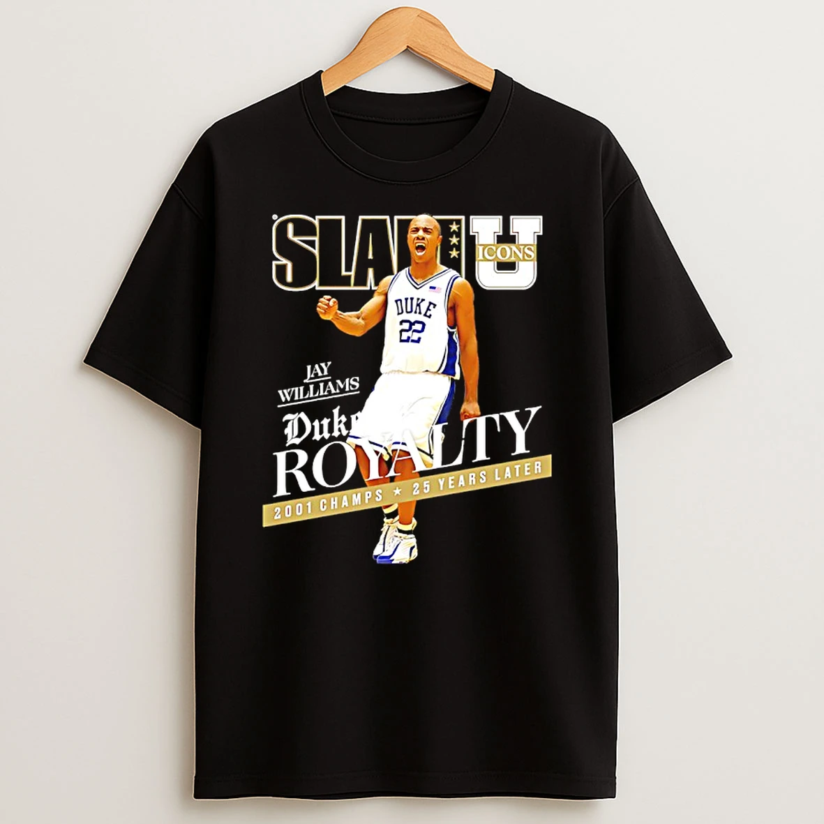 Jay Williams Duke Royalty 2001 Champs 25 Years Later Slam Cover Shirts