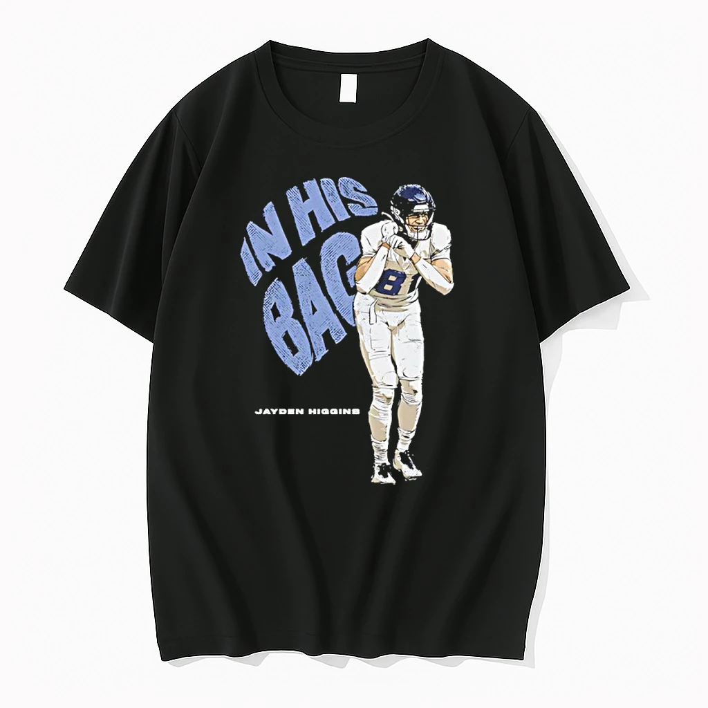 Jayden Higgins In His Bag Houston Texans Vs Los Angeles Chargers Shirts