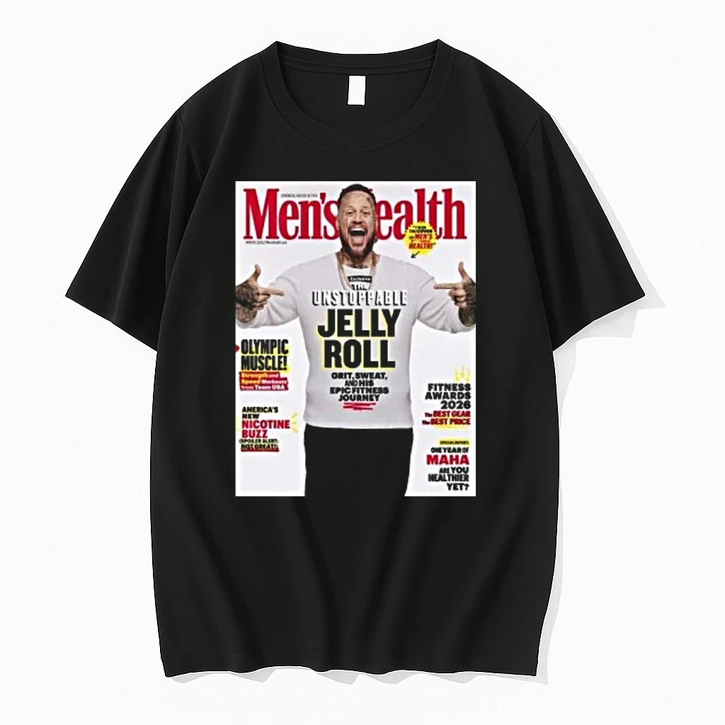 Jelly Roll On The Cover Of Mens Health Magazine 2026 Exclusive Unstoppable Shirts