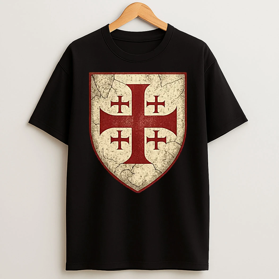 Jerusalem Cross Emblem Shirts