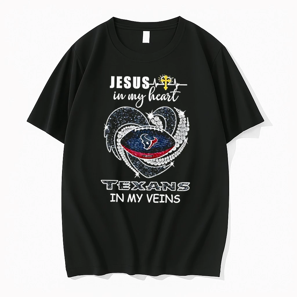 Jesus In My Heart Texans In My Veins Shirts