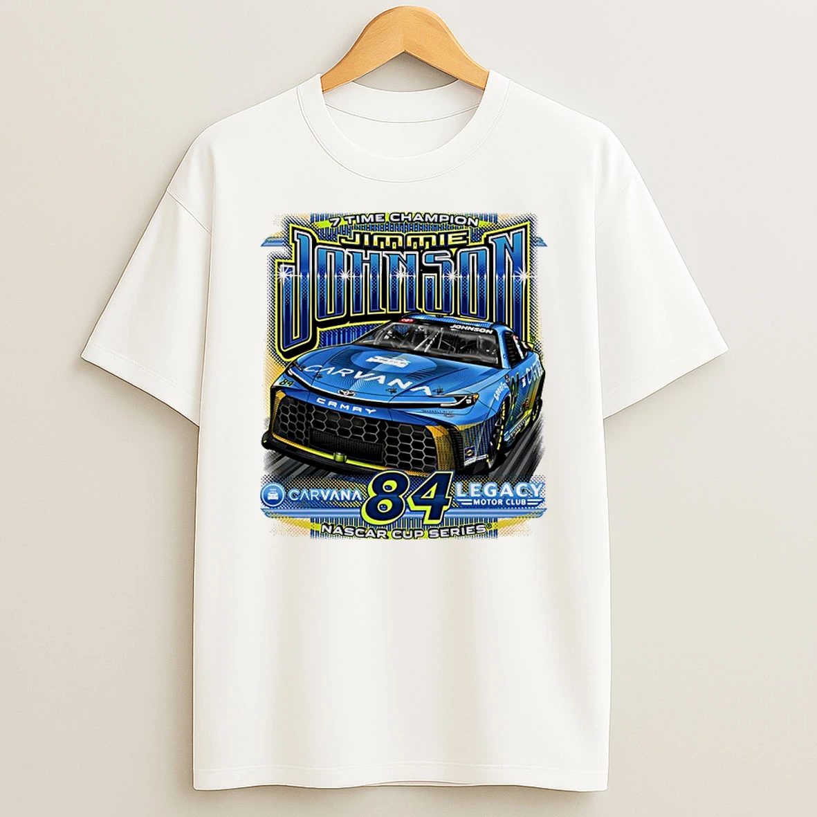 Jimmie Johnson 7x Champions Carvana Legacy Motor Club Shirts