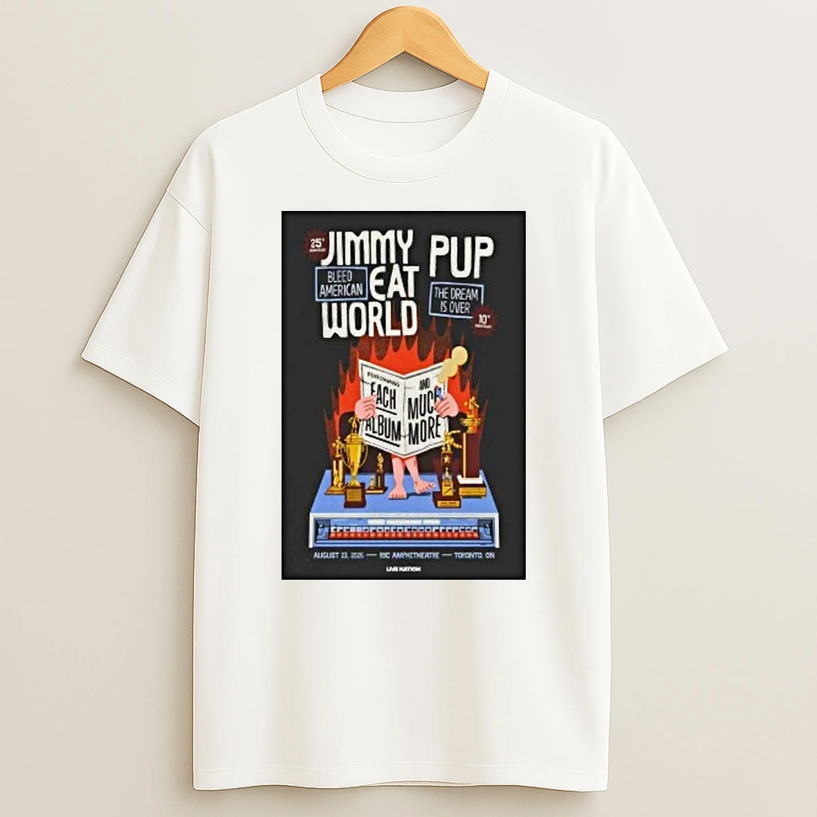 Jimmy Eat World August 23 2026 At Rbc Amphitheatre Show Shirts