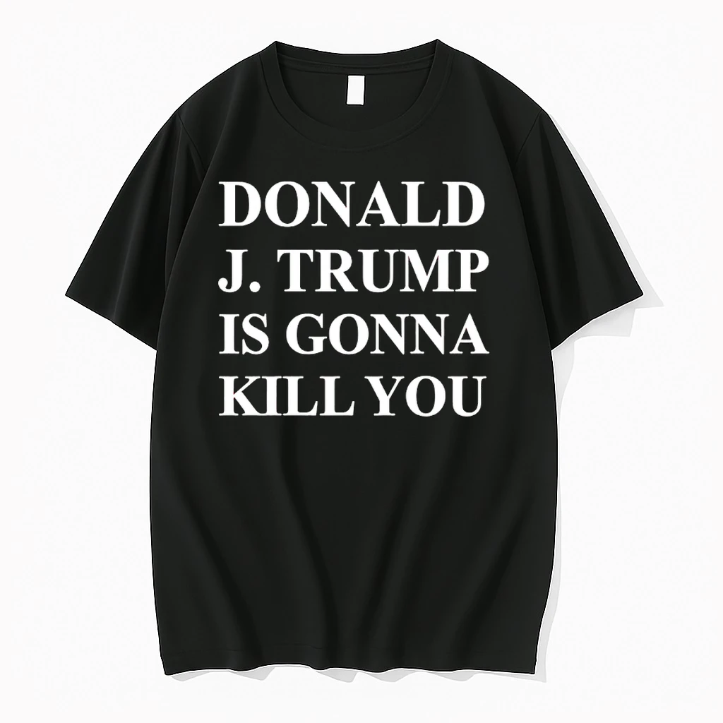 Jimmy Kimmel Wearing Donald J Trump Is Gonna Kill You Shirts
