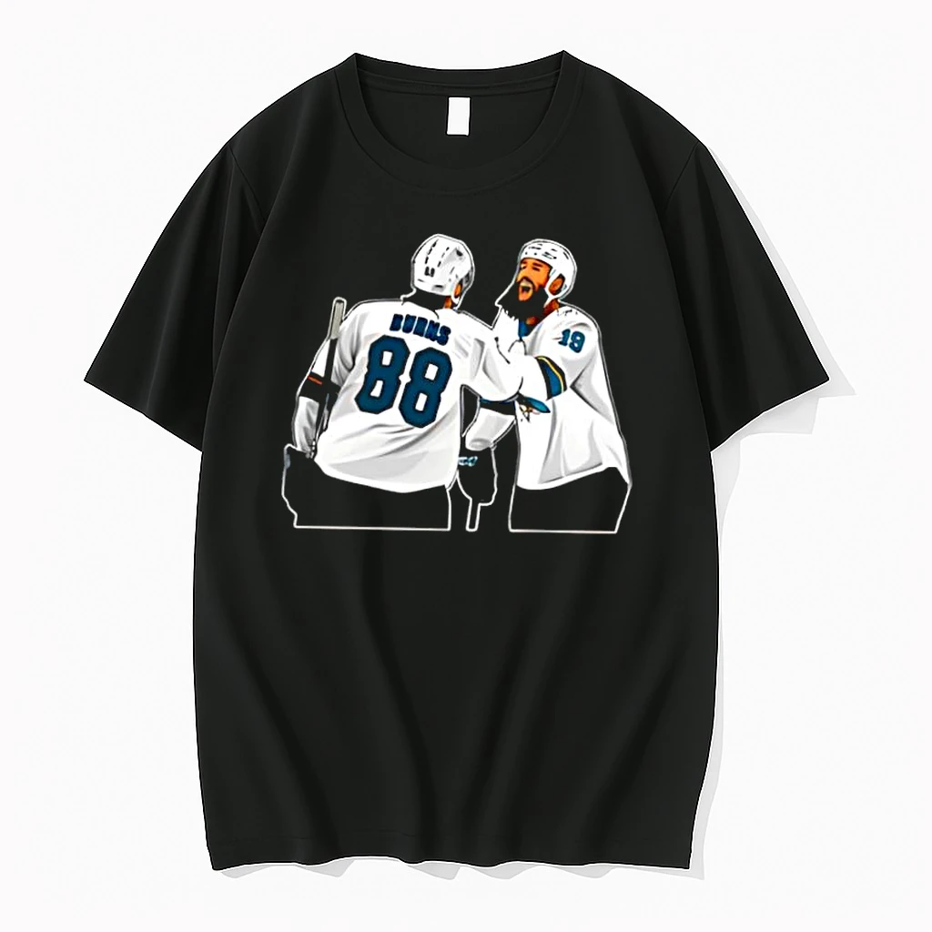 Joe Thornton And Brent Burns Hockey Player Shirts