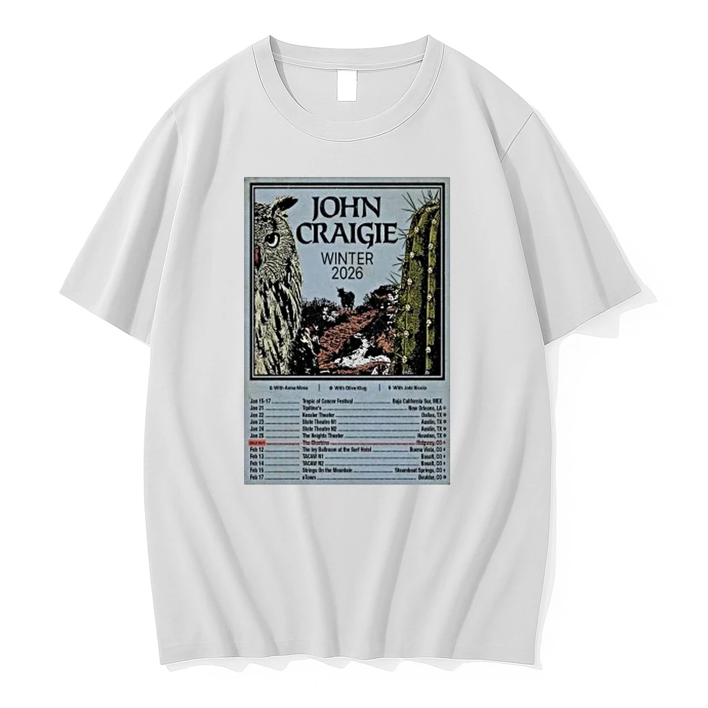 John Craigie Tour Winter 2026 Shirts
