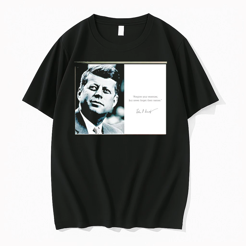 John F Kennedy Forgive Your Enemies But Never Forget Their Names Photo Shirts