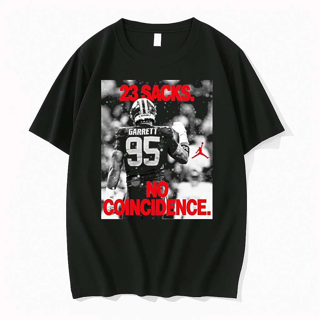 Jordan Brand Myles Garrett 23 Sacks No Coincidence Welcomes To The Family Nfl Shirts