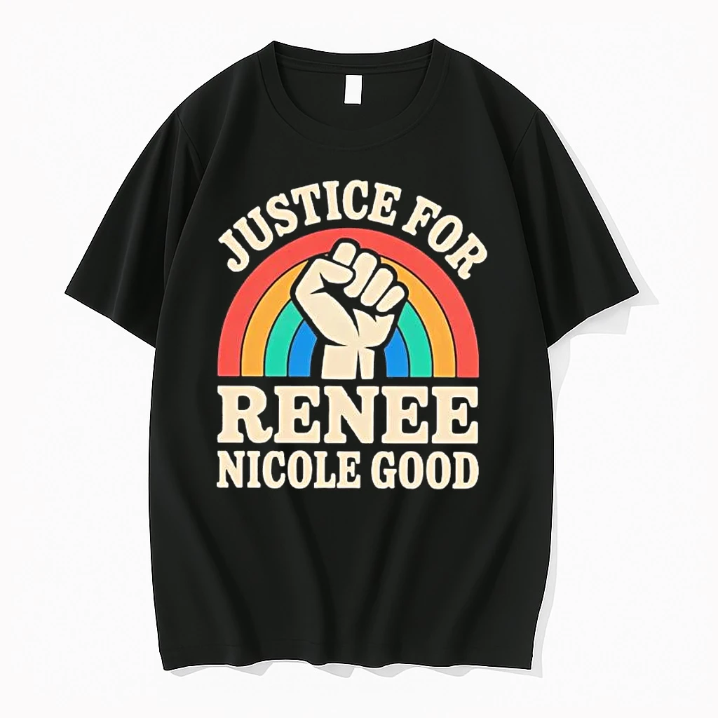 Justice For Renee Nicole Good Rainbow Protest Shirts