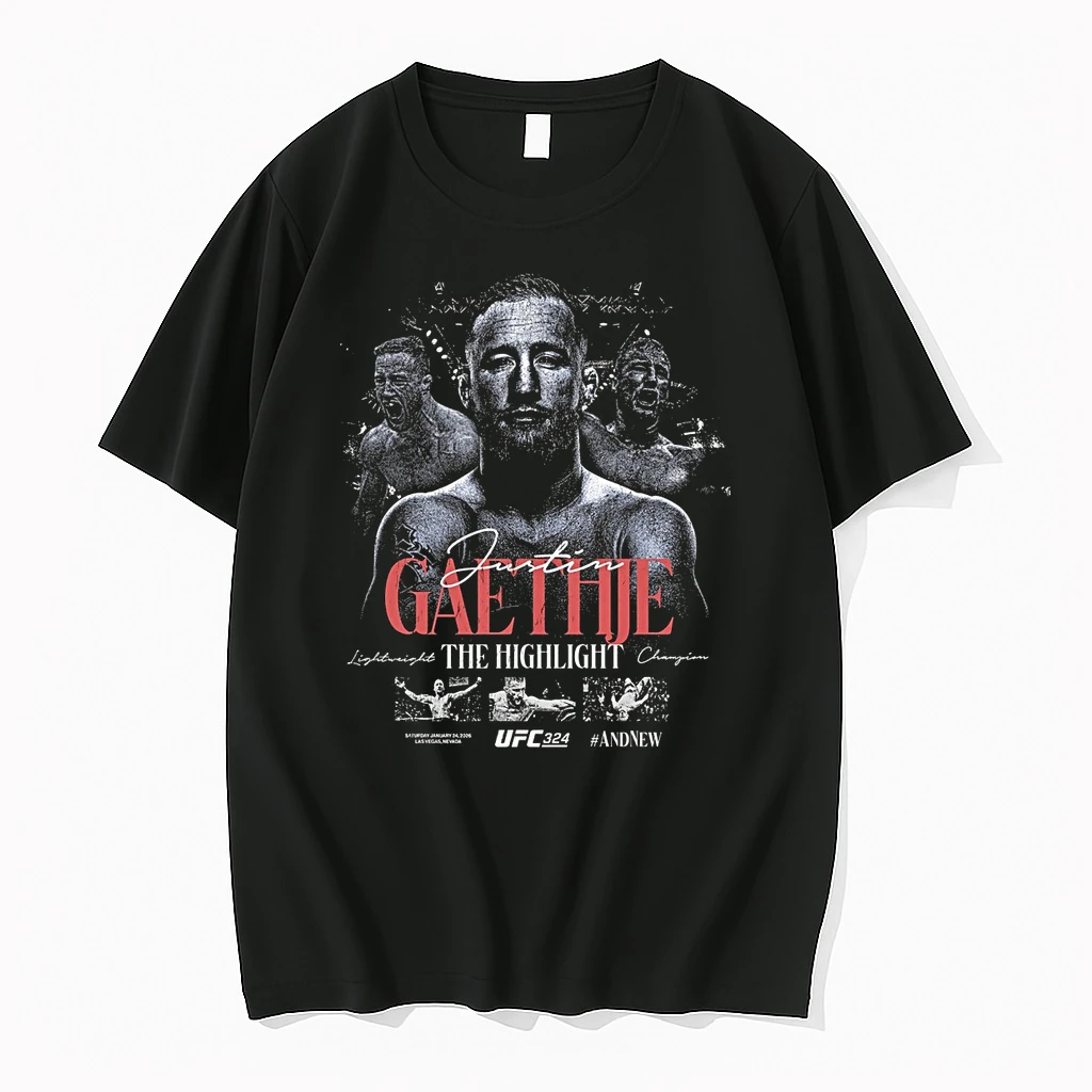 Justin Gaethje Ufc 324 Andnew Interim Lightweight Champion Shirts